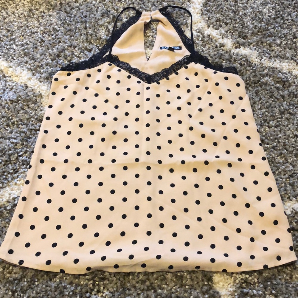 NEW Express Polka Dots Blouse Tank XS